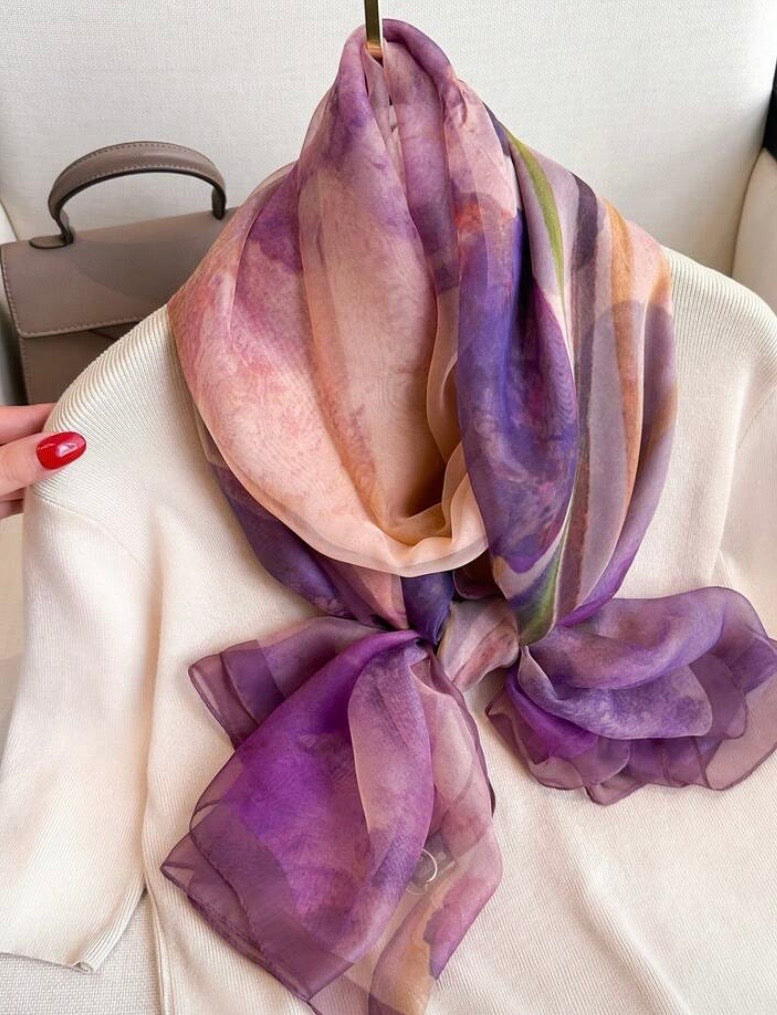 Foulard en mousseline