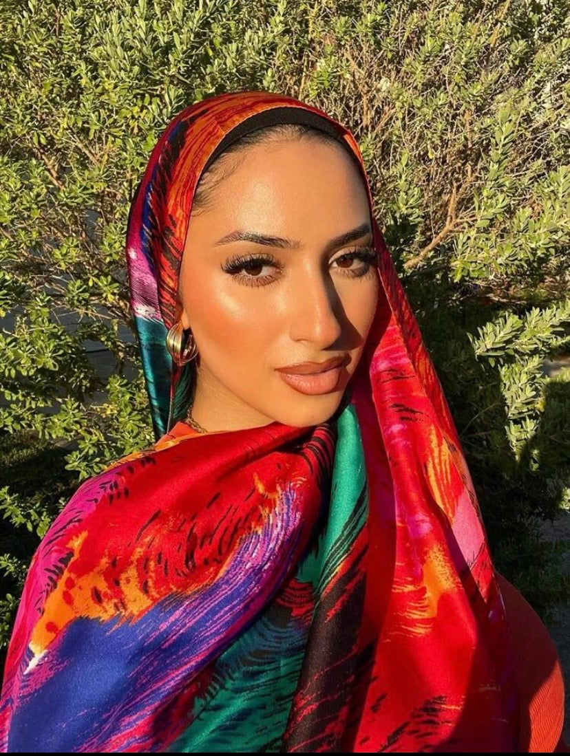 Foulard imprimé très élégant et coloré