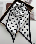 Foulard/bandeau en soie à imprimé carrosse