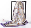 Bandana violet en satin
