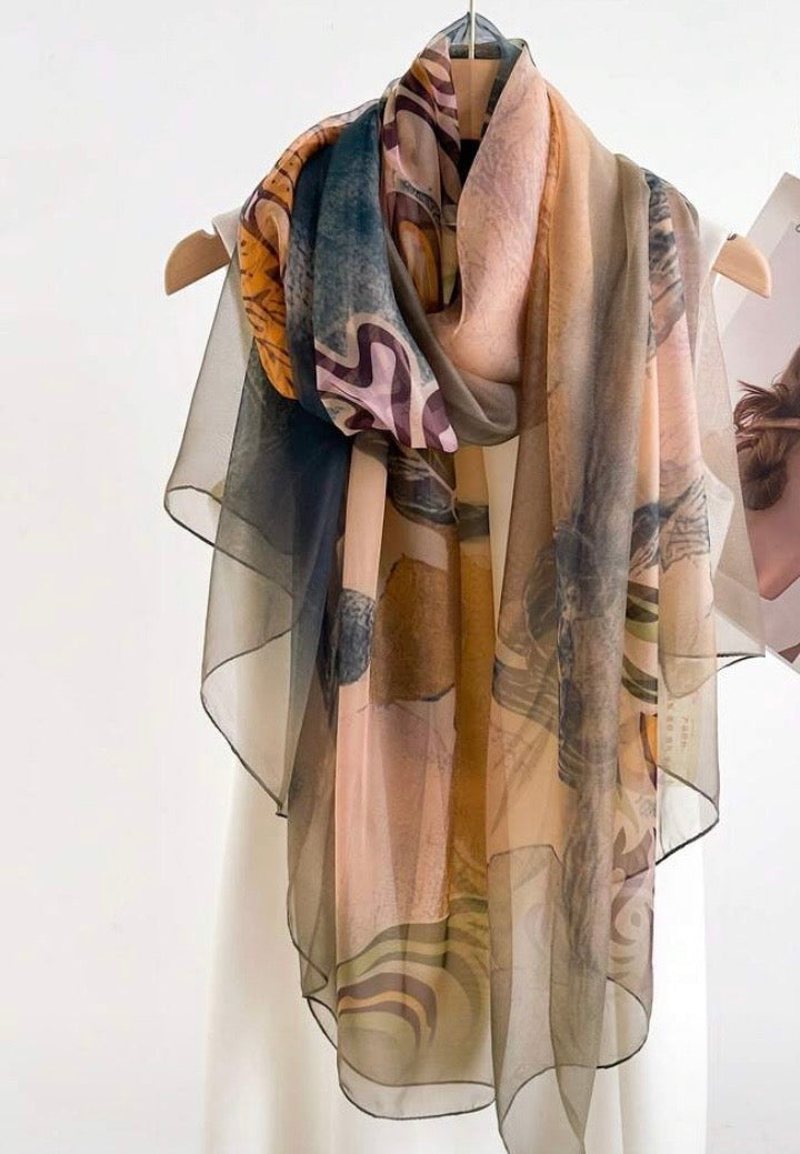 Foulard en mousseline