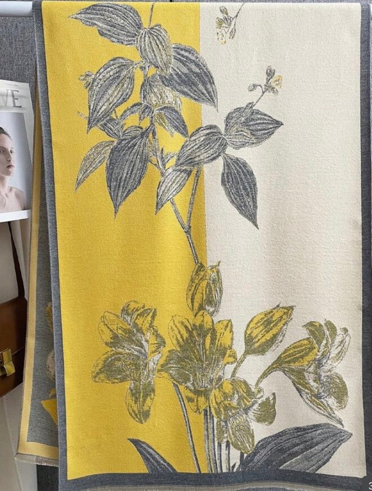 Foulard cachemire Botanique