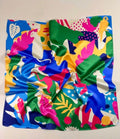 Foulard imprimé léopard motif jungle