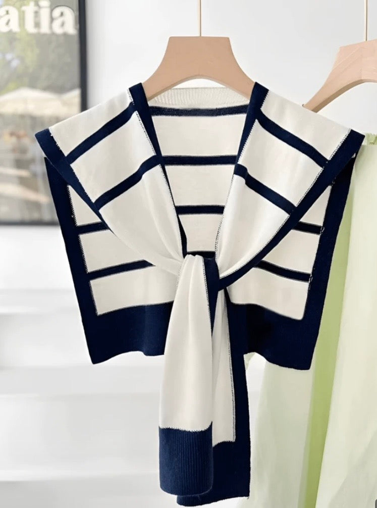 Cardigan châle tricoté
