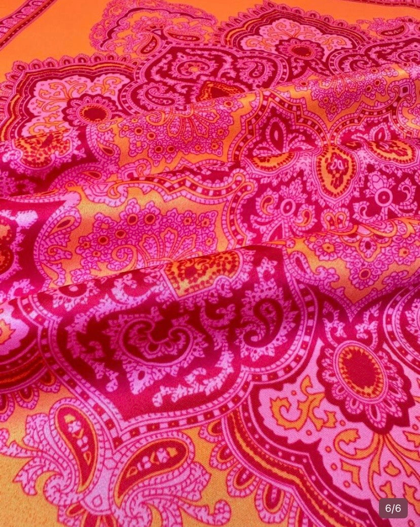 Foulard imprimé floral cachemire