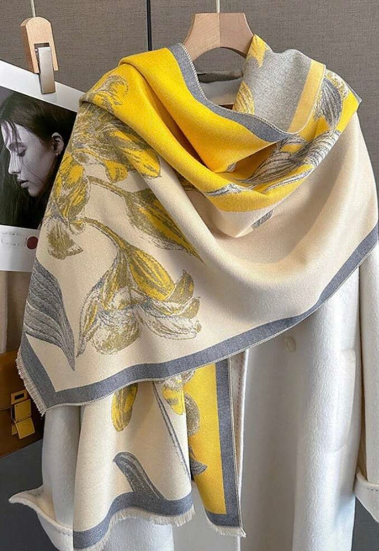 Foulard cachemire Botanique
