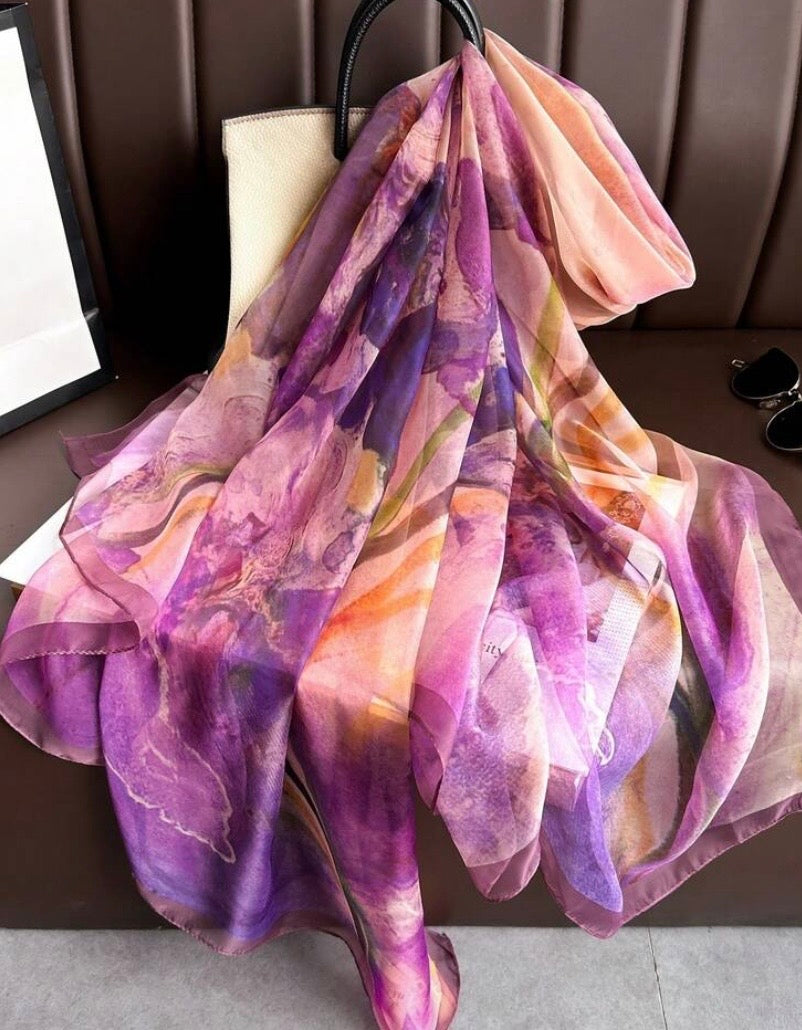 Foulard en mousseline