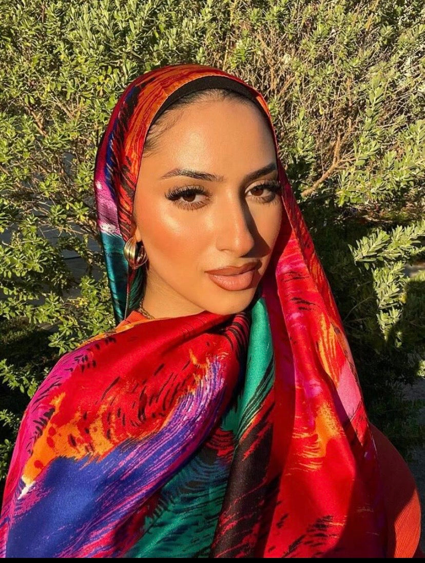 Foulard imprimé très élégant et coloré
