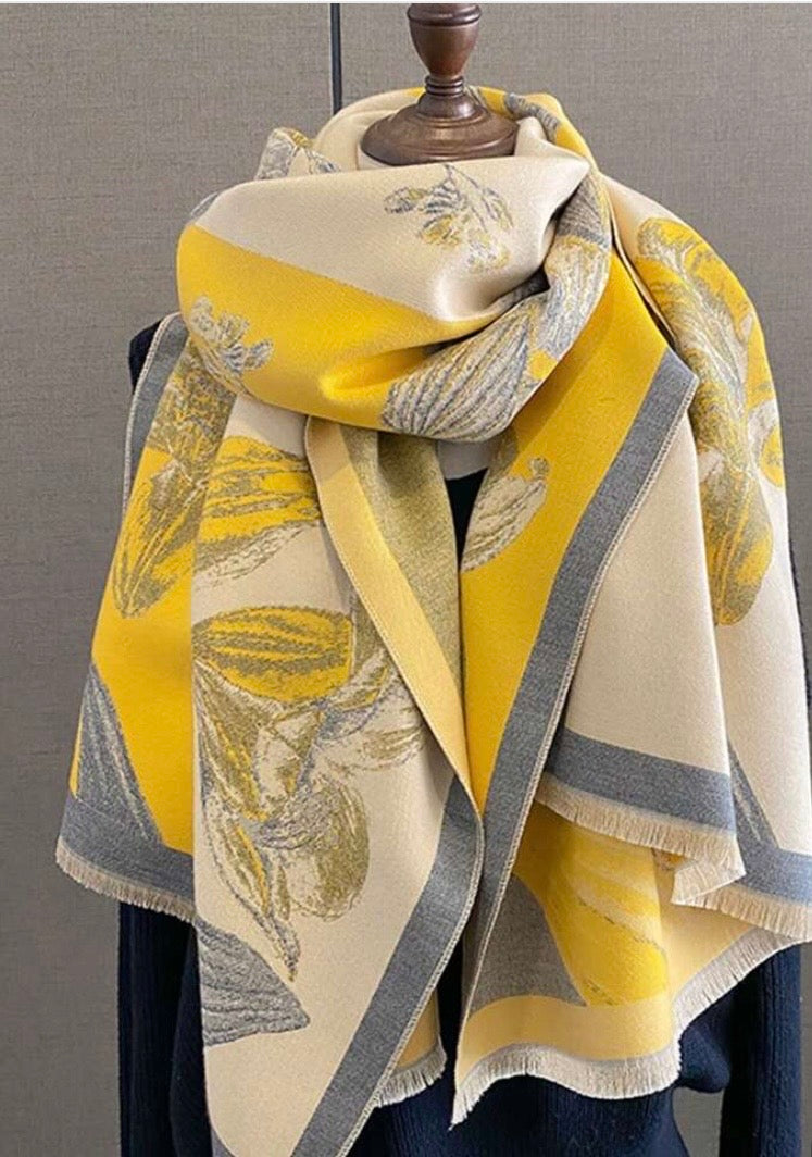 Foulard cachemire Botanique