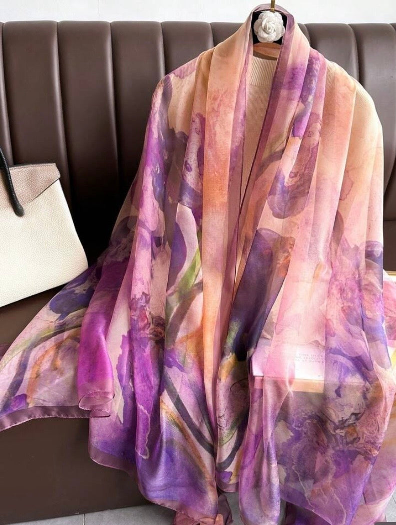 Foulard en mousseline