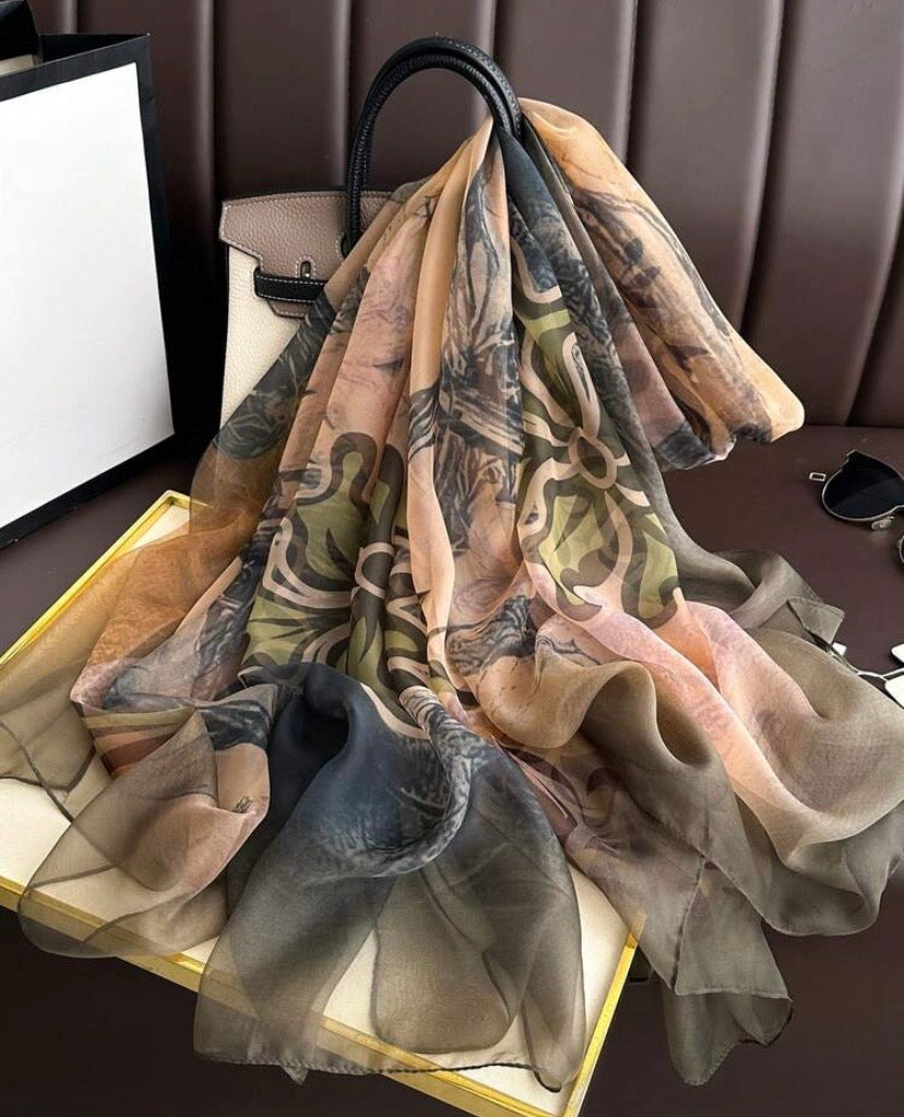 Foulard en mousseline