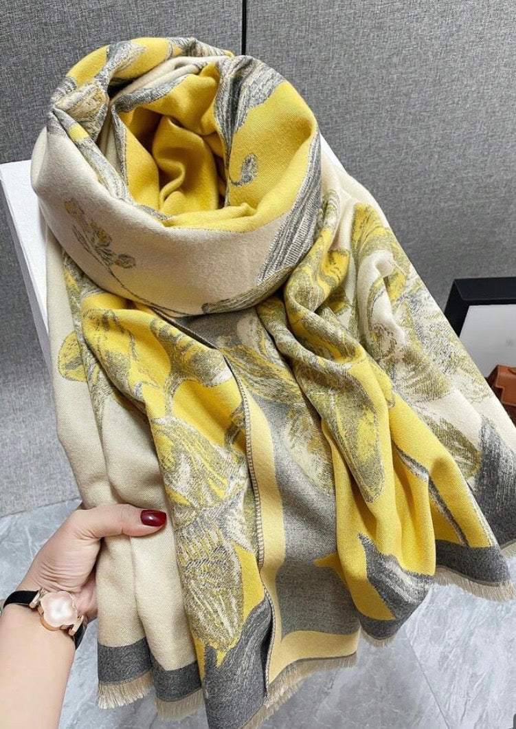 Foulard cachemire Botanique