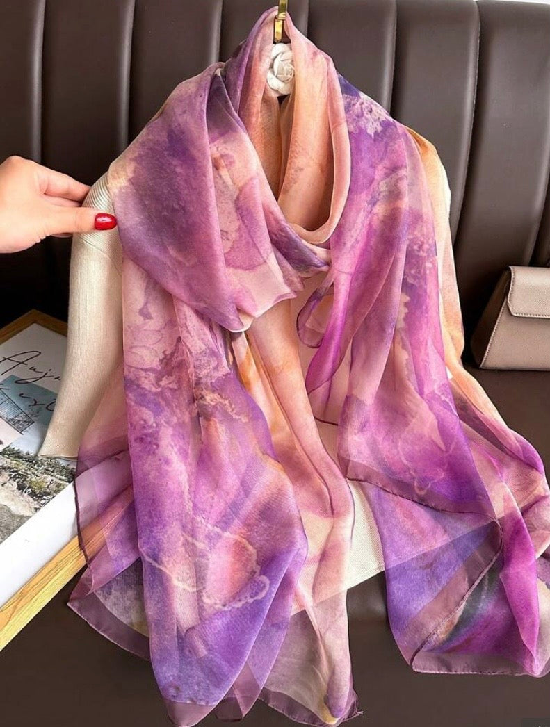 Foulard en mousseline
