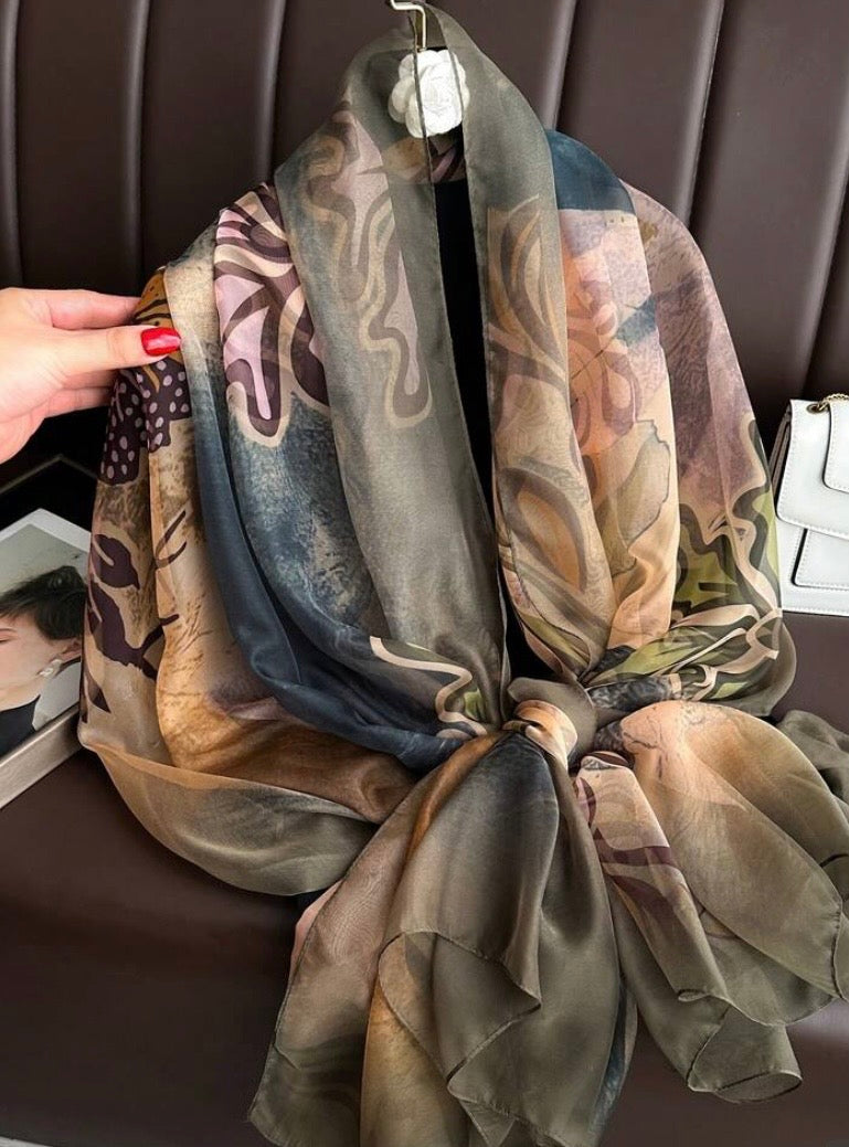 Foulard en mousseline