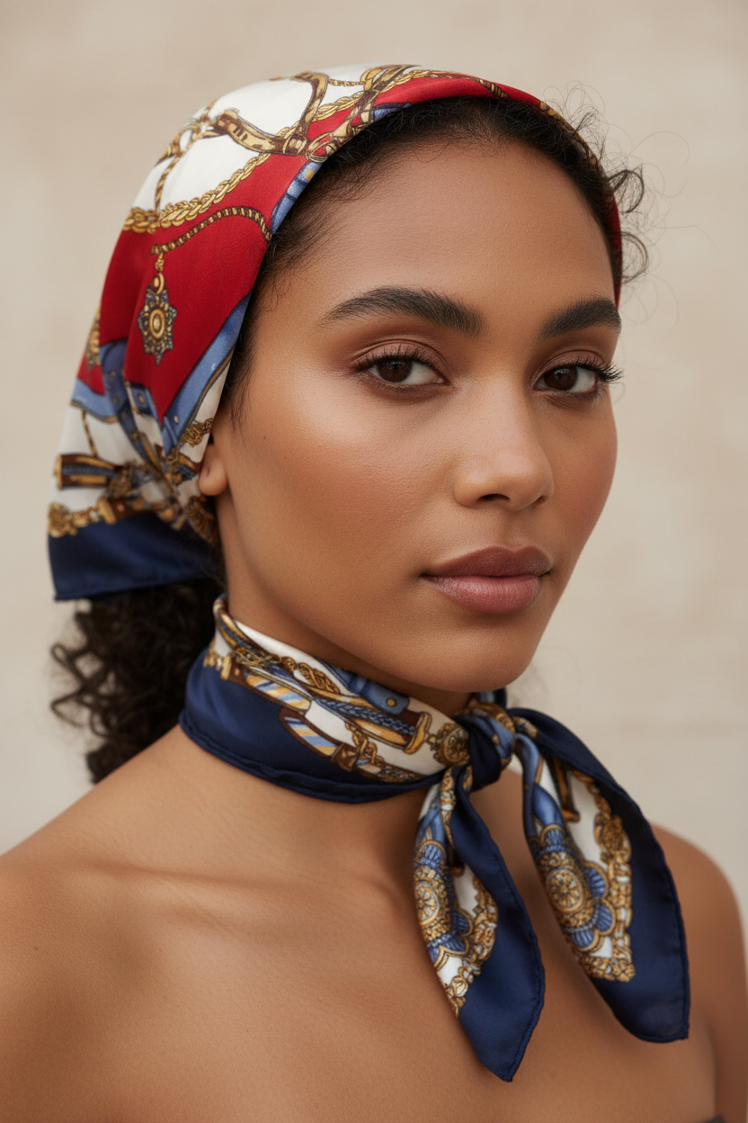 Bandana chaîne sur la tête