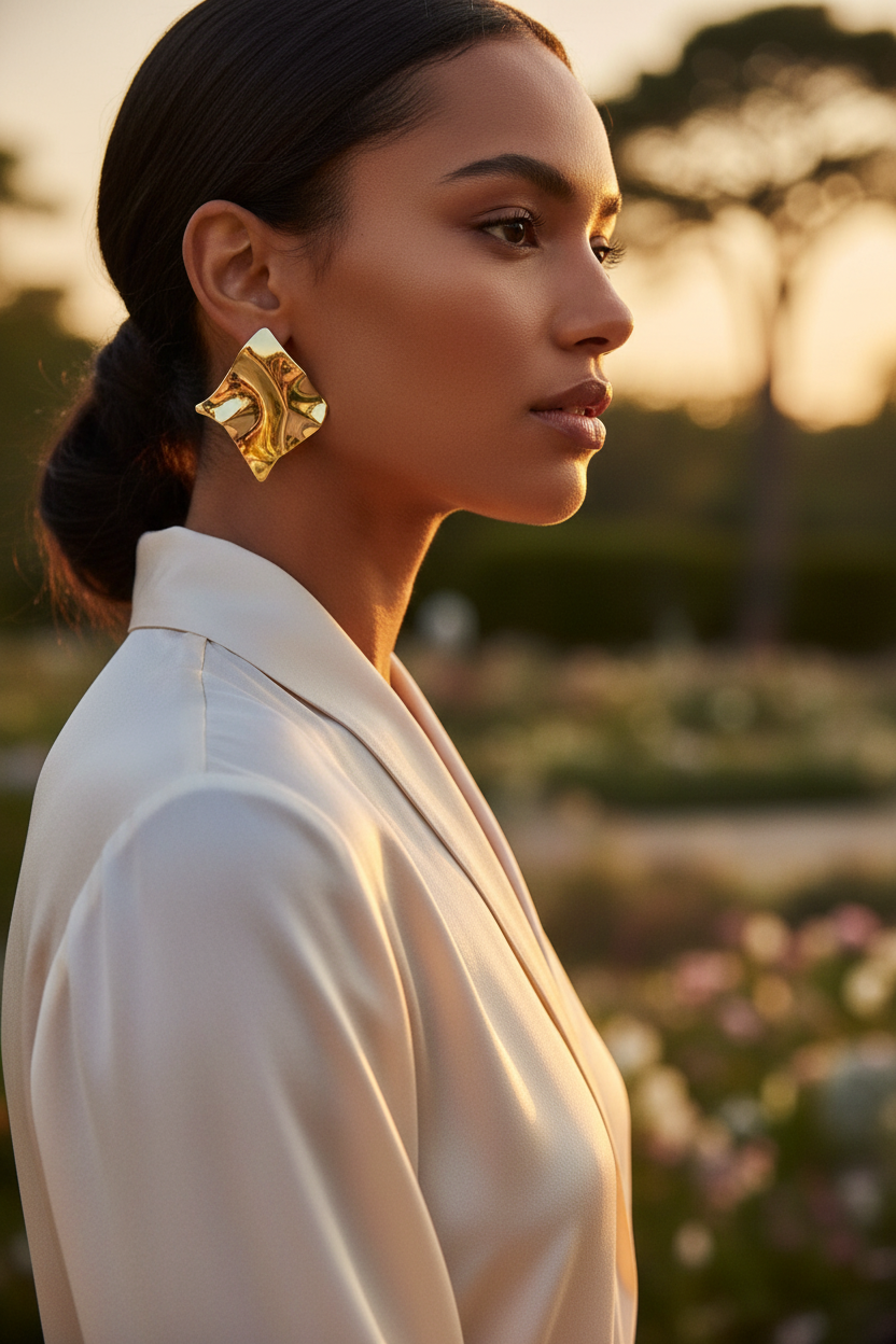 Boucles d'oreilles - extérieur golden hour