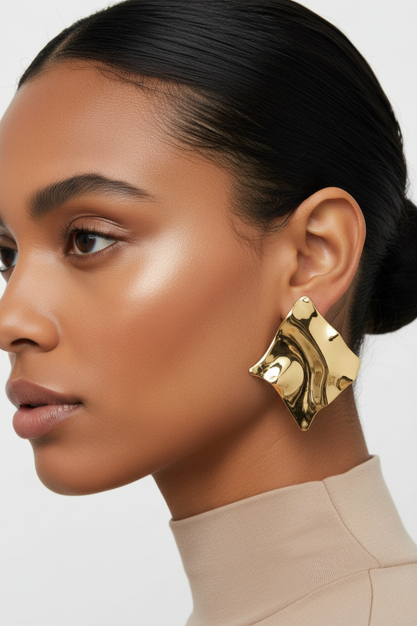 Boucles d'oreilles - studio minimaliste