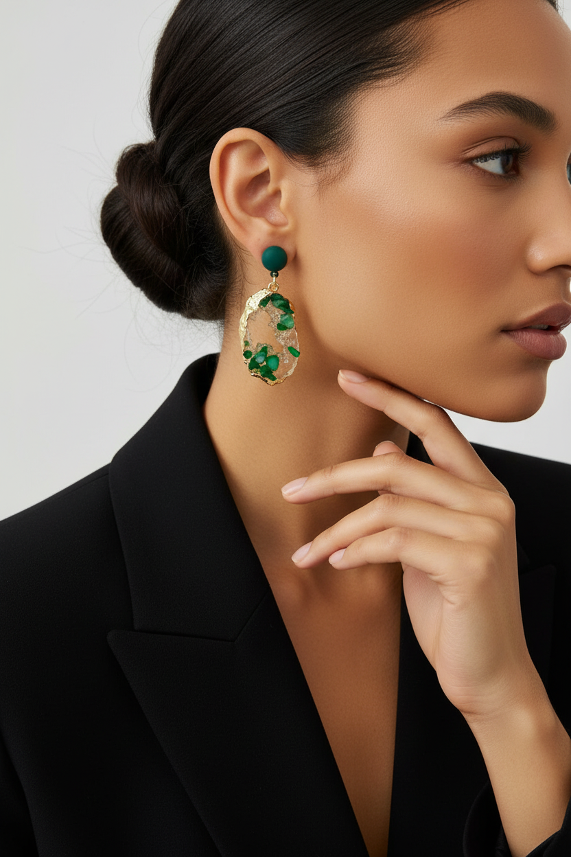 Boucles émeraude - studio