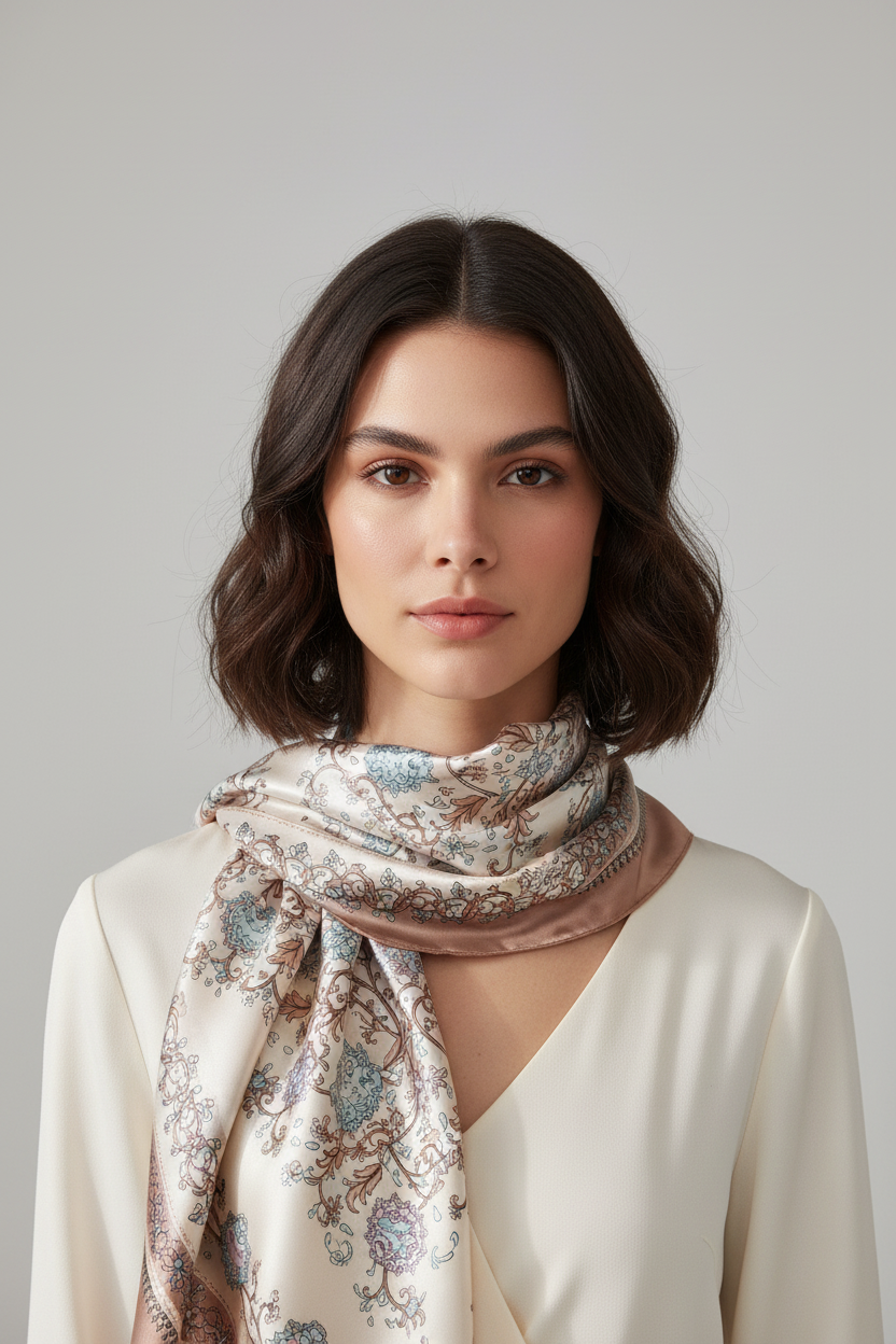 Foulard sur le cou